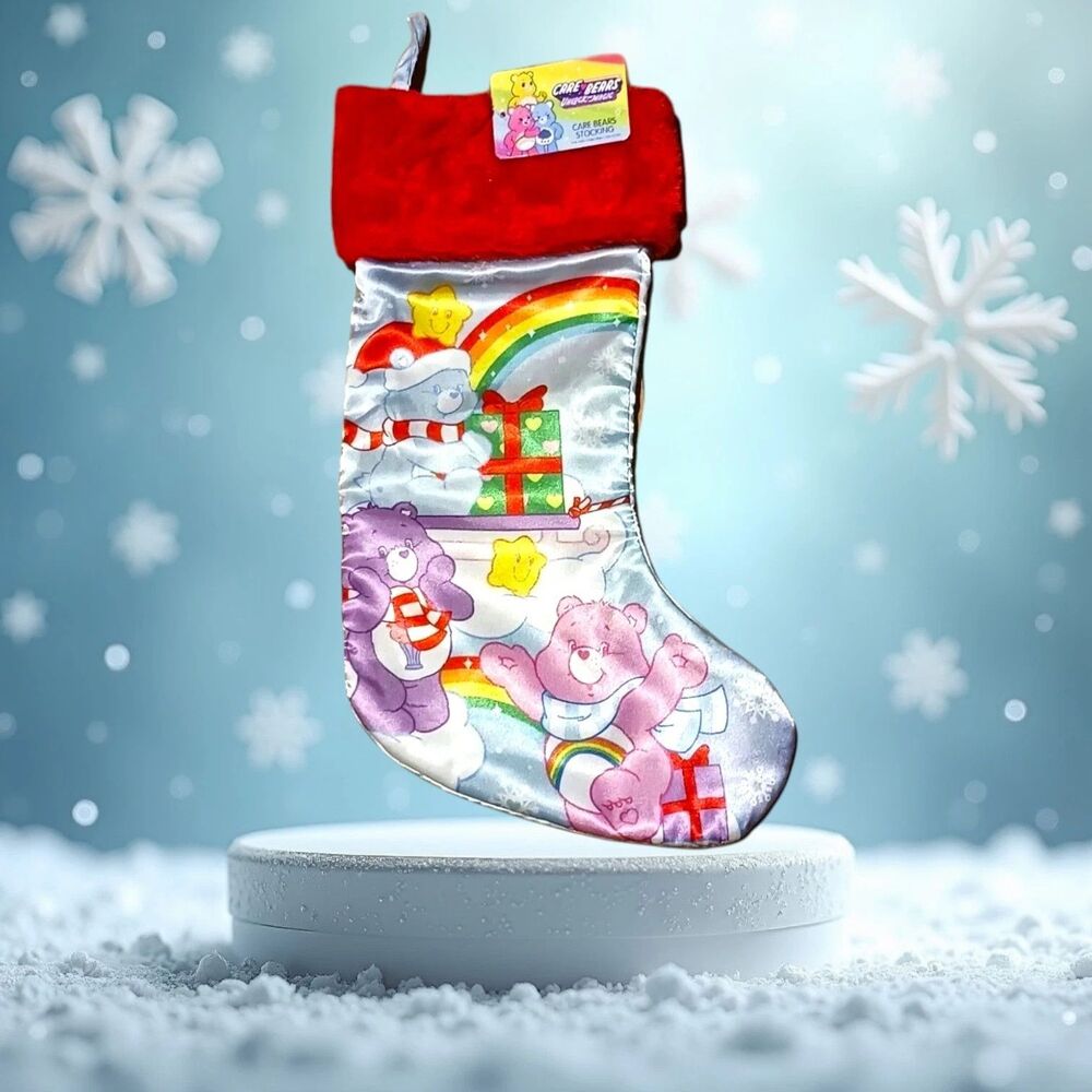 Care Bears Unlock The Magic Christmas Stocking Holiday Decor New with Tags 16.6"